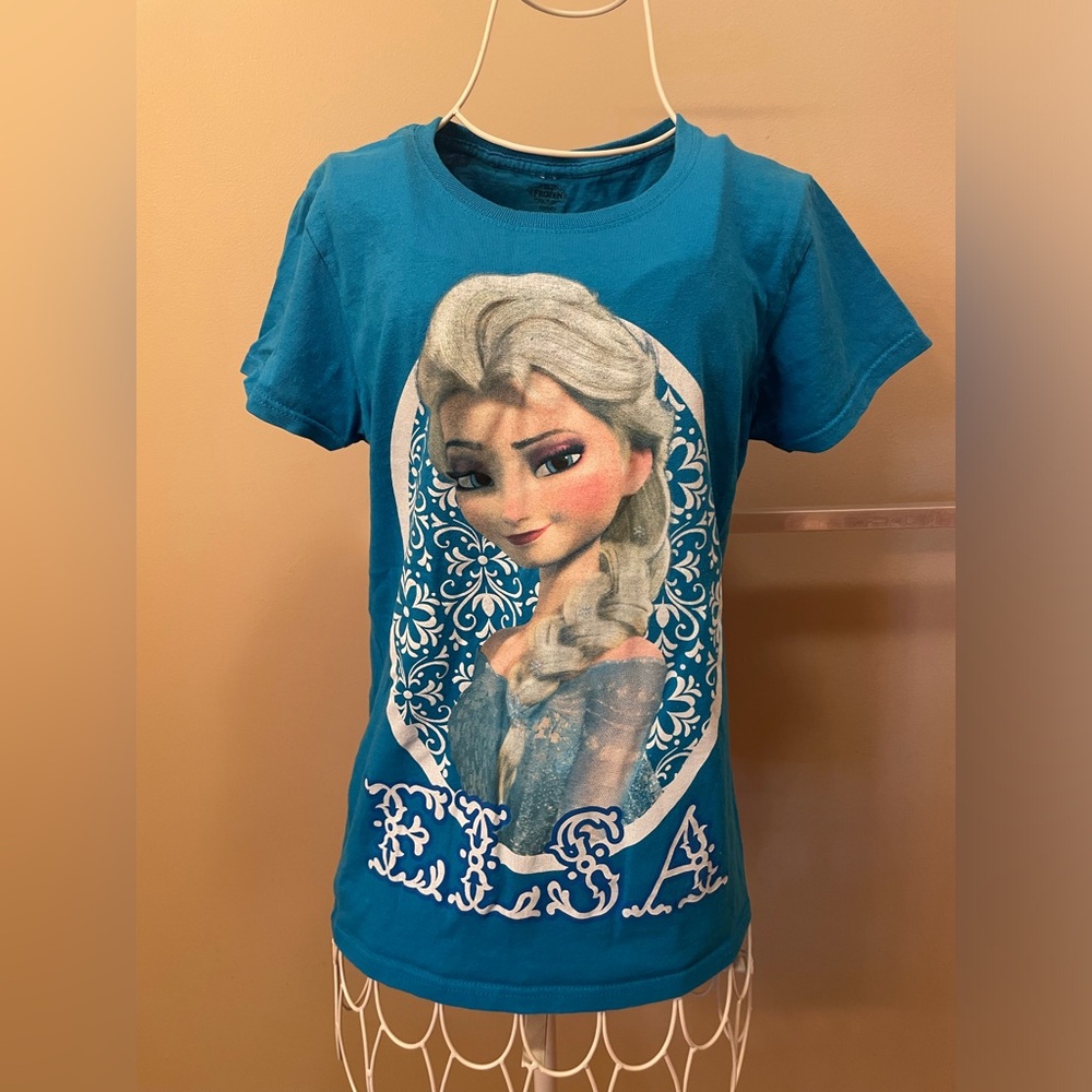 Disney Frozen Elsa 100% Cotton Short-Sleeve Top